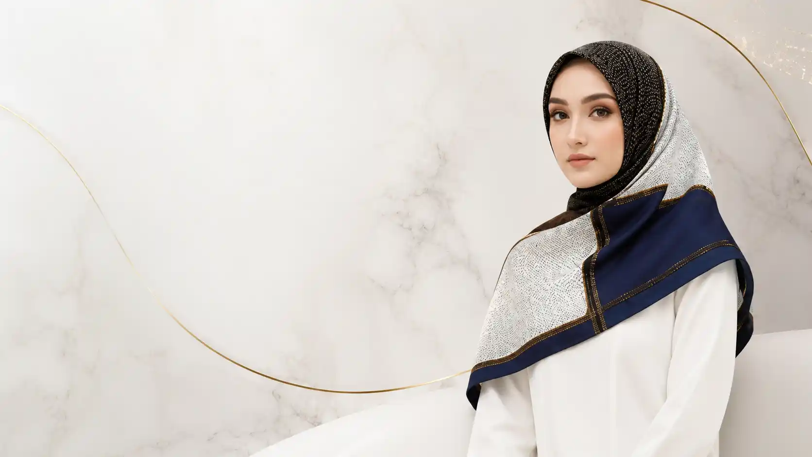MALKA Pashmina Ceruty - Champagne